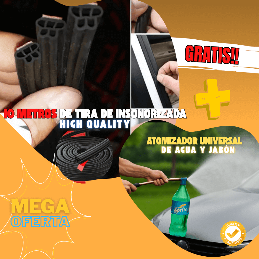 TIRA DE SELLADO INSONORIZADA PARA AUTOMÓVILES