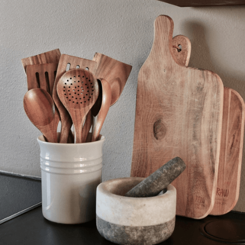 SET DE UTENCILIOS DE COCINA SKOGSHJERTE™ NATURALES