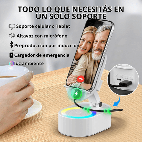 SOPORTE CELULAR CON AMPLIFICADOR DE SONIDO