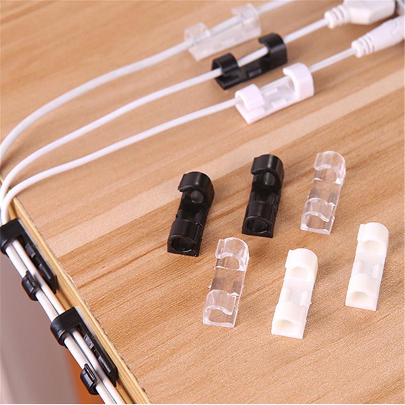 CLIPS ORGANIZADOR DE CABLES CON ADHESIVO💥 